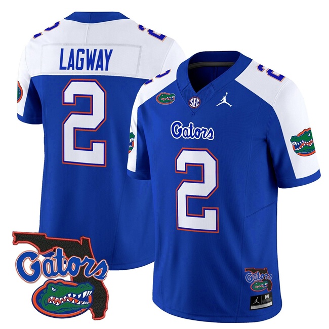 Men's Florida Gators #2 DJ Lagway Royal Alternate 2024 F.U.S.E. Florida Patch Vapor Limited Stitched Football Jersey Men's Florida Gators #2 DJ Lagway Royal Alternate 2024 F.U.S.E. Florida Patch Vapor Limited Stitched Football Jersey