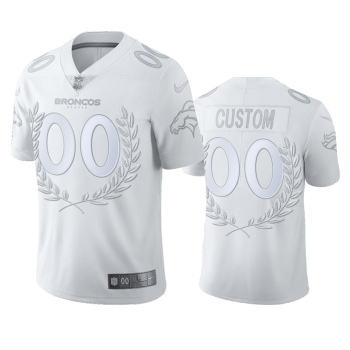 Denver Broncos Custom Men''s Nike Platinum NFL MVP Limited Edition Jersey Denver Broncos Custom Men''s Nike Platinum NFL MVP Limited Edition Jersey