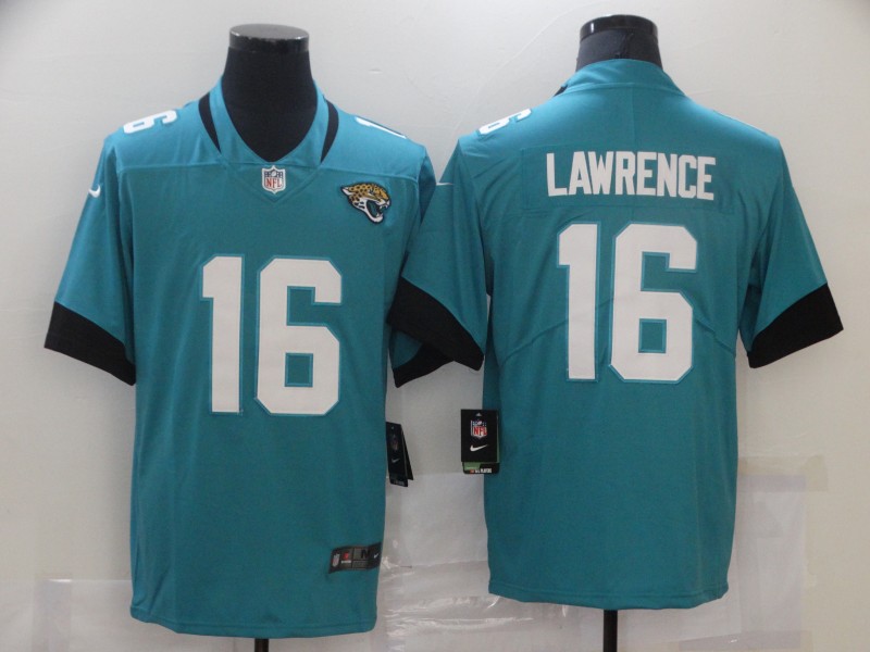 Jaguars #16 Trevor Lawrence Teal Vapor Limited Jersey