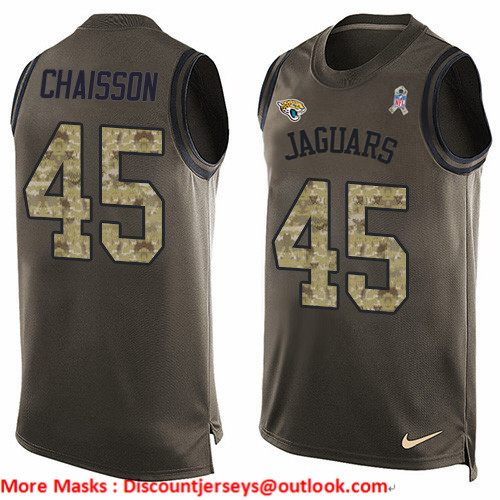 Nike Jaguars #45 K'Lavon Chaisson Green Men's Stitched NFL Limited Salute To Service Tank Top Jersey