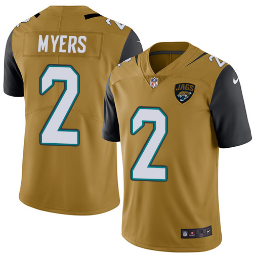 Nike #2 Jason Myers Elite Gold Rush Men's Jacksonville Jaguars