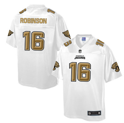 Nike Jaguars #16 Denard Robinson White Men's NFL Pro Line Fashion Elite Jersey
