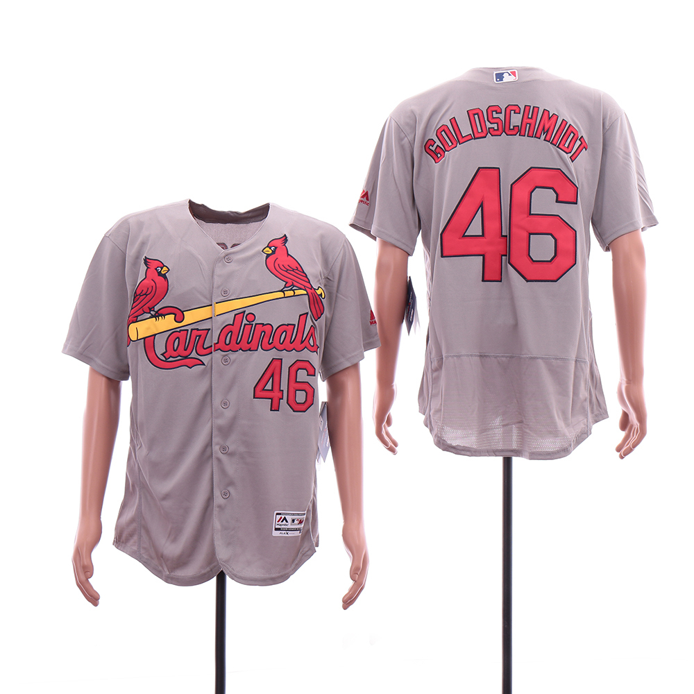 Cardinals 46 Paul Goldschmidt Gray Flexbase Jersey Cardinals 46 Paul Goldschmidt Gray Flexbase Jersey