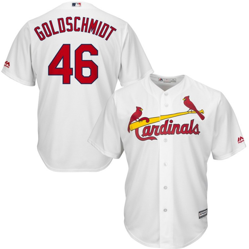 Cardinals 46 Paul Goldschmidt White Cool Base Jersey Cardinals 46 Paul Goldschmidt White Cool Base Jersey
