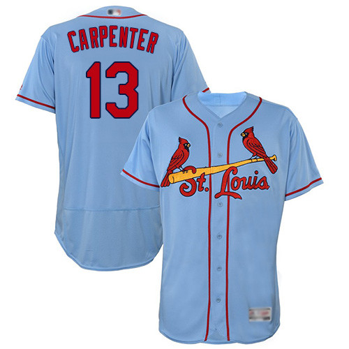 Cardinals #13 Matt Carpenter Light Blue Flexbase Authentic Collection Stitched Baseball Jersey Cardinals #13 Matt Carpenter Light Blue Flexbase Authentic Collection Stitched Baseball Jersey