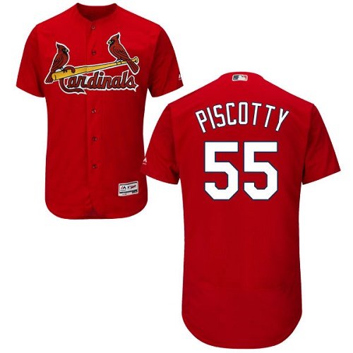Cardinals #55 Stephen Piscotty Red Flexbase Authentic Collection Stitched MLB Jersey