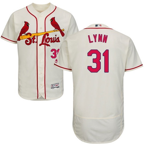 Cardinals #31 Lance Lynn Cream Flexbase Authentic Collection Stitched MLB Jersey Cardinals #31 Lance Lynn Cream Flexbase Authentic Collection Stitched MLB Jersey