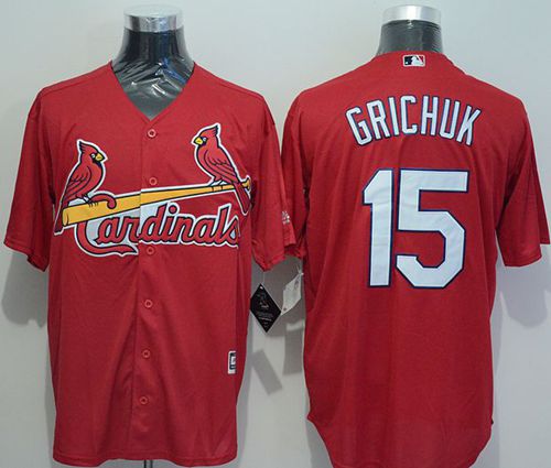 Cardinals #15 Randal Grichuk Red New Cool Base Stitched MLB Jersey Cardinals #15 Randal Grichuk Red New Cool Base Stitched MLB Jersey