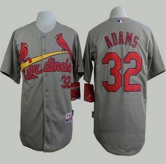 St. Louis Cardinals #32 Matt Adams Grey Cool Base Stitched Baseball Jersey St. Louis Cardinals #32 Matt Adams Grey Cool Base Stitched Baseball Jersey