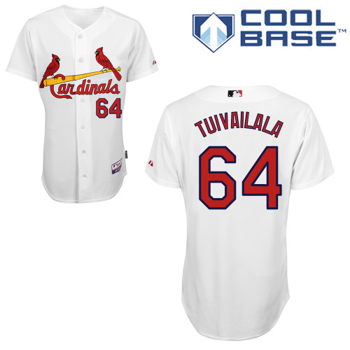 St.Louis Cardinals #64 Tuivailala White Baseball Jersey