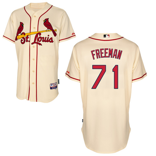 St.Louis Cardinals #71 Freeman Beige Baseball Jersey