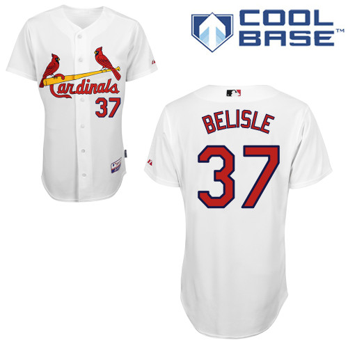 St.Louis Cardinals #37 Belisle White Baseball Jersey