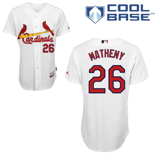 St.Louis Cardinals #26 Matheny White Baseball Jersey