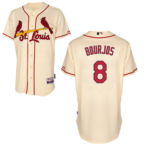 St.Louis Cardinals #8 Bourjos Beige Baseball Jersey St.Louis Cardinals #8 Bourjos Beige Baseball Jersey