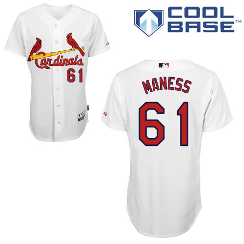 St.Louis Cardinals #61 Maness White Baseball Jersey