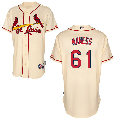 St.Louis Cardinals #61 Maness Beige Baseball Jersey