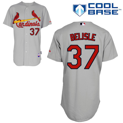 St.Louis Cardinals #37 Belisle Gray Baseball Jersey St.Louis Cardinals #37 Belisle Gray Baseball Jersey