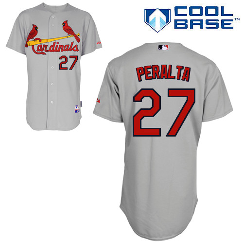 St.Louis Cardinals #27 Peralta Gray Baseball Jersey