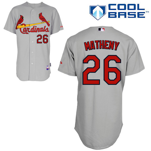 St.Louis Cardinals #26 Matheny Gray Baseball Jersey St.Louis Cardinals #26 Matheny Gray Baseball Jersey
