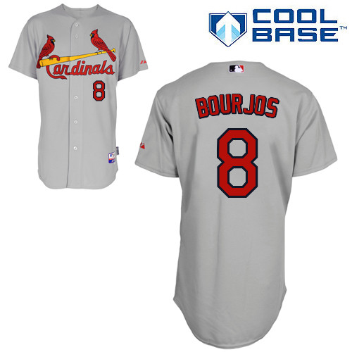 St.Louis Cardinals #8 Bourjos Gray Baseball Jersey St.Louis Cardinals #8 Bourjos Gray Baseball Jersey