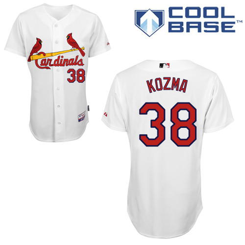 St.Louis Cardinals #38 Kozma White Baseball Jersey