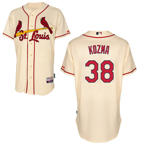 St.Louis Cardinals #38 Kozma Beige Baseball Jersey