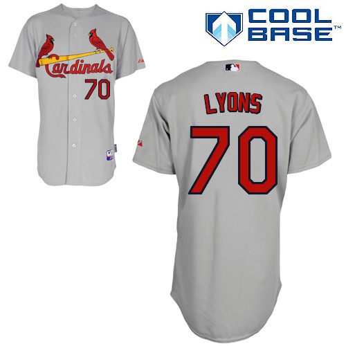 St.Louis Cardinals #70 Lyons Gray Baseball Jersey