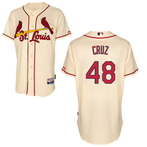St.Louis Cardinals #48 Cruz Beige Baseball Jersey