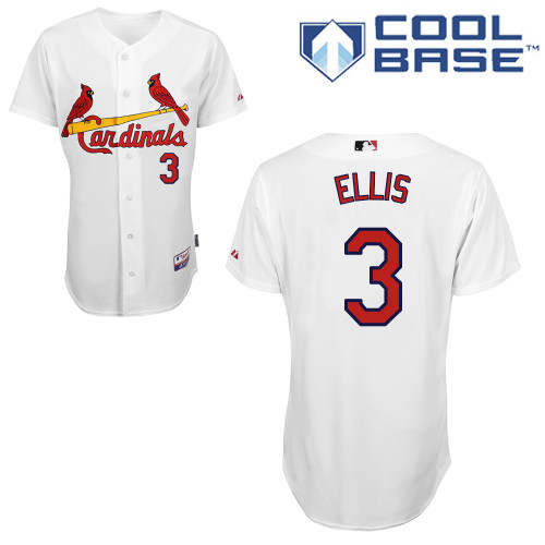 St.Louis Cardinals #3 Ellis White Baseball Jersey