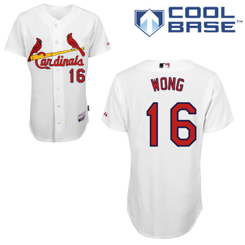 St.Louis Cardinals #16 Wong White Baseball Jersey