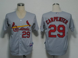 St Louis Cardinals 29 Carpenter Grey Cool Base St Louis Cardinals 29 Carpenter Grey Cool Base