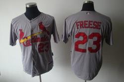 MLB St.Louis Cardinals 23# Freese Grey Jerseys MLB St.Louis Cardinals 23# Freese Grey Jerseys