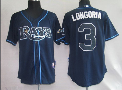 Tampa Bay Rays 3 Longoria Dark Blue Tampa Bay Rays 3 Longoria Dark Blue
