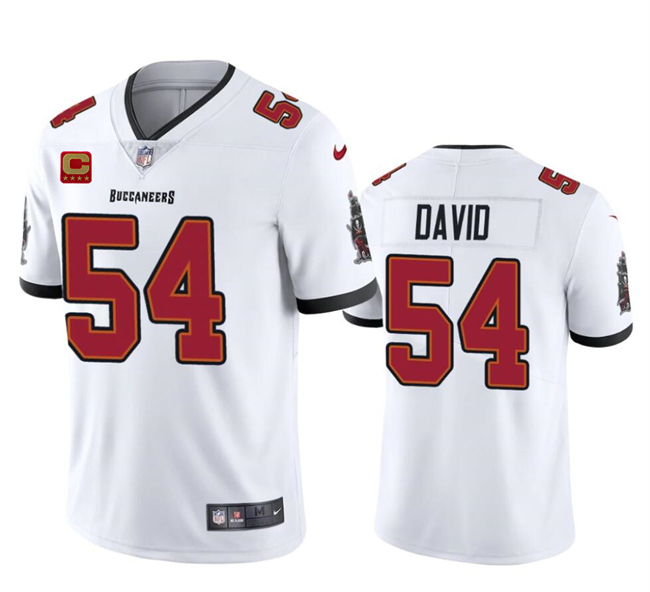 Men's Tampa Bay Buccaneers #54 Lavonte David White 2024 With 4-Star C Patch Vapor Untouchable Limited Stitched NFL Jersey Men's Tampa Bay Buccaneers #54 Lavonte David White 2024 With 4-Star C Patch Vapor Untouchable Limited Stitched NFL Jersey
