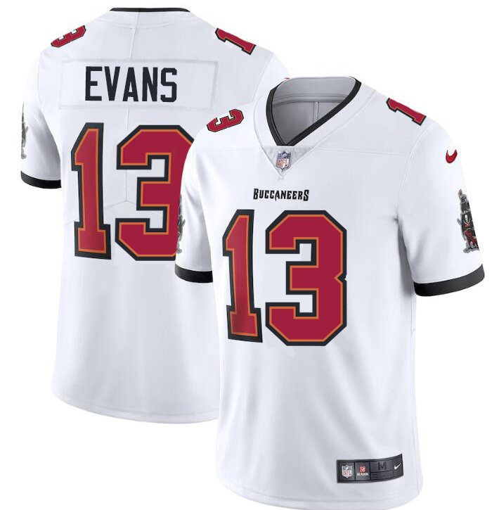 Tampa Bay Buccaneers #13 Mike Evans Men's Nike White Vapor Limited Jersey