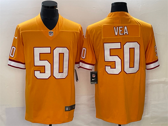 Men's Tampa Bay Buccaneers #50 Vita Vea Orange Vapor Untouchable Limited Stitched Jersey Men's Tampa Bay Buccaneers #50 Vita Vea Orange Vapor Untouchable Limited Stitched Jersey