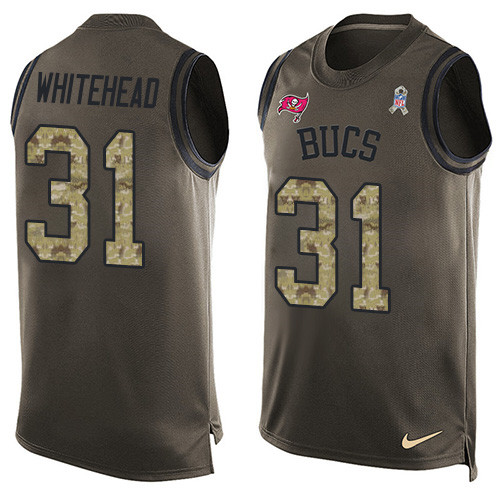 Nike Buccaneers #31 Jordan Whitehead Green Men's Stitched NFL Limited Salute To Service Tank Top Jersey