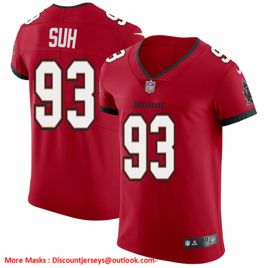 Tampa Bay Buccaneers #93 Ndamukong Suh Men's Nike Red Vapor Elite Jersey