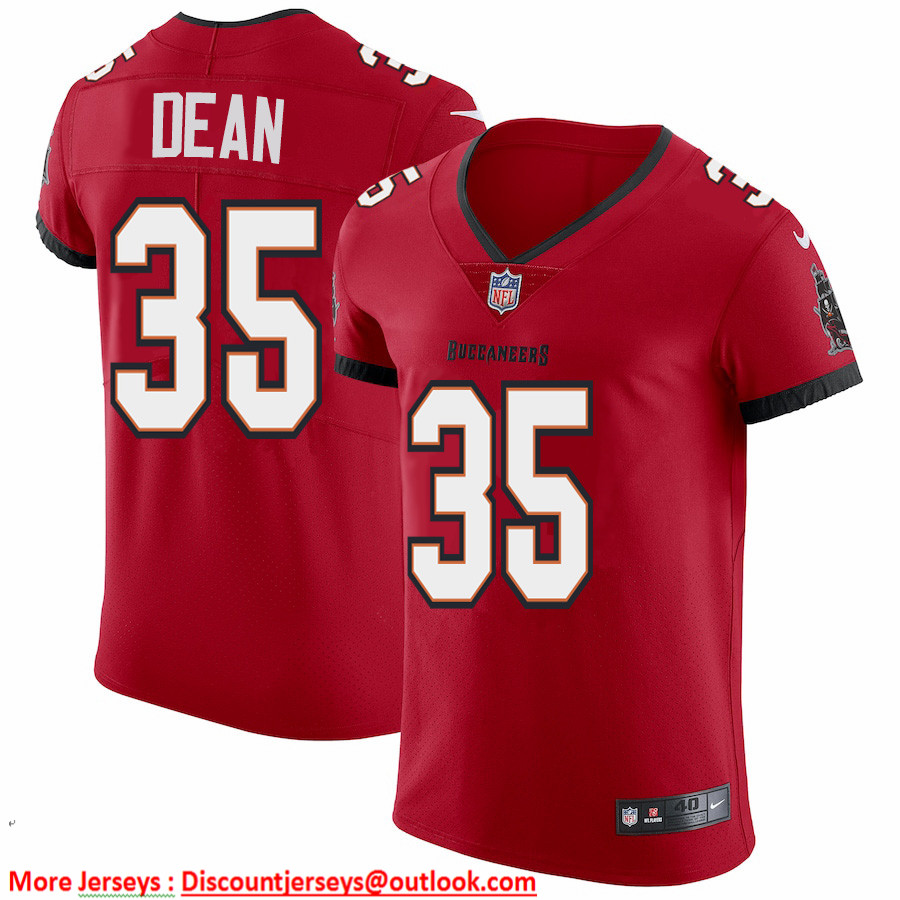 Tampa Bay Buccaneers #35 Jamel Dean Men's Nike Red Vapor Elite Jersey