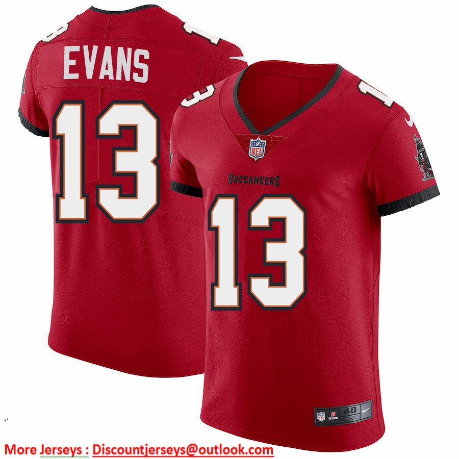 Tampa Bay Buccaneers #13 Mike Evans Men's Nike Red Vapor Elite Jersey
