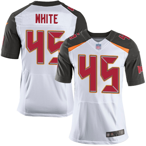 Buccaneers #45 Devin White White Men's Stitched Football New Elite Jersey Buccaneers #45 Devin White White Men's Stitched Football New Elite Jersey