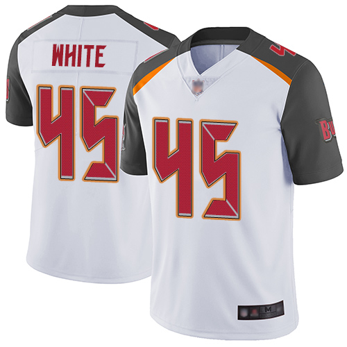 Buccaneers #45 Devin White White Men's Stitched Football Vapor Untouchable Limited Jersey Buccaneers #45 Devin White White Men's Stitched Football Vapor Untouchable Limited Jersey