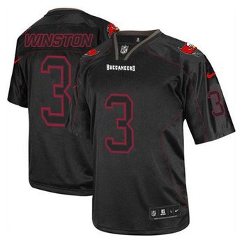 NEW Tampa Bay Buccaneers #3 Jameis Winston Lights Out Black Men's Stitched NFL Elite jersey