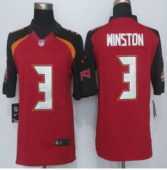 New Tampa Bay Buccaneers #3 Jameis Winston Red Team Color Men's Stitched NFL New Limited Jersey