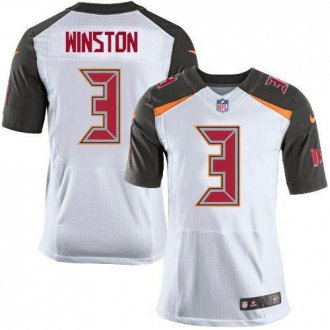 Nike Tampa Bay Buccaneers #3 Jameis Winston White Men's Stitched NFL New Elite Jersey Nike Tampa Bay Buccaneers #3 Jameis Winston White Men's Stitched NFL New Elite Jersey