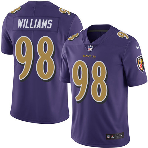 Ravens #98 Brandon Williams Purple Youth Stitched Football Limited Rush Jersey Ravens #98 Brandon Williams Purple Youth Stitched Football Limited Rush Jersey