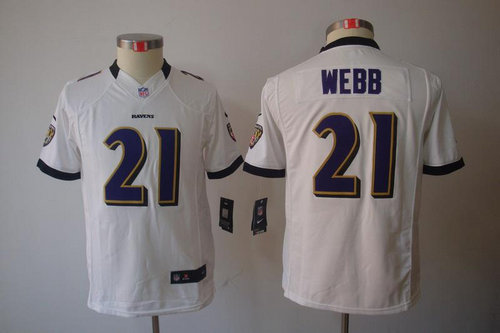 NEW NFL Youth Baltimore Ravens 21 Lardarius Webb White Jerseys NEW NFL Youth Baltimore Ravens 21 Lardarius Webb White Jerseys
