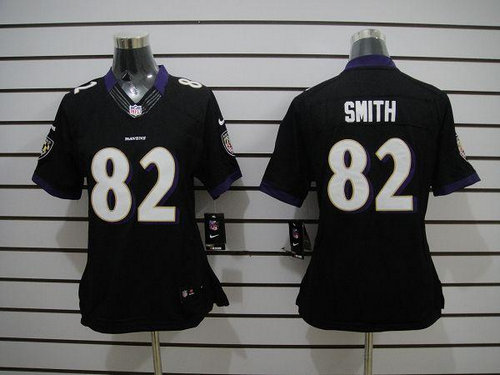 Youth NEW NFL Baltimore Ravens 82 Torrey Smith Black Jerseys