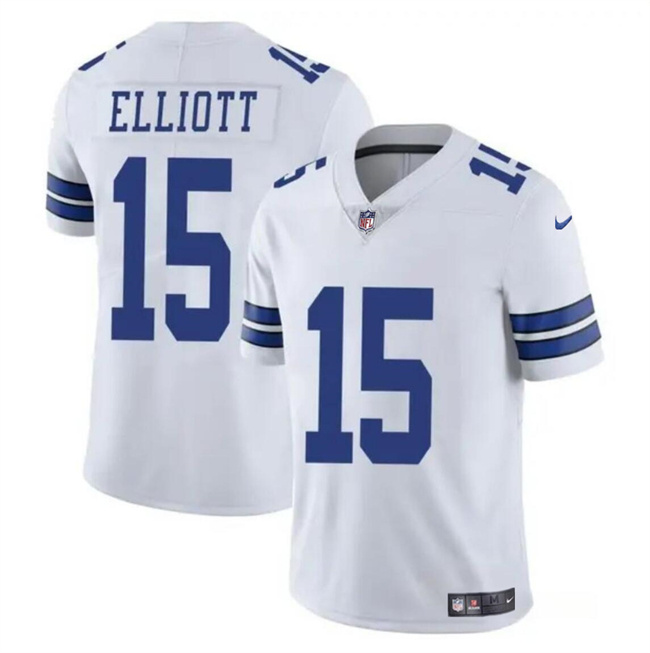 Youth Dallas Cowboys #15 Ezekiel Elliott White Vapor Untouchable Limited Stitched Football Jersey Youth Dallas Cowboys #15 Ezekiel Elliott White Vapor Untouchable Limited Stitched Football Jersey