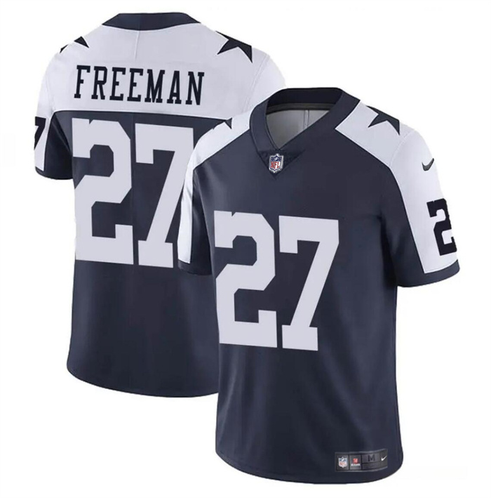 Youth Dallas Cowboys #27 Royce Freeman Navy White Thnaksgiving Vapor Untouchable Limited Stitched Football Jersey Youth Dallas Cowboys #27 Royce Freeman Navy White Thnaksgiving Vapor Untouchable Limited Stitched Football Jersey